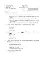 science olympiad dynamic planet test